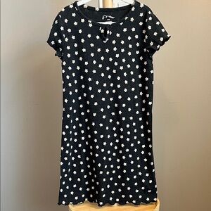 ⭐️⭐️ PICK 5 / $20 Art Class Girls Black Dress with White Floral Pattern Medium 9